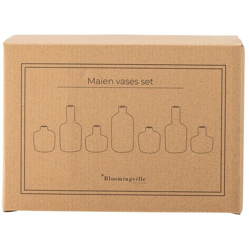 Bloomingville Vaze u setu 7 kom od kamenine (visina 14 cm) Maien &amp;ndash; Slike