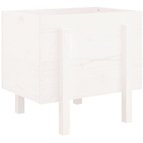 Vrtna sadilica bijela 62 x 50 x 57 cm od masivne borovine Slike