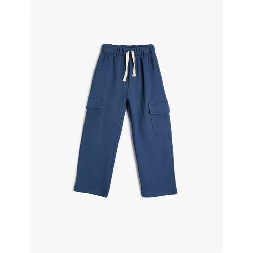 Koton Cotton Sweatpants with Tie Waist and Pockets