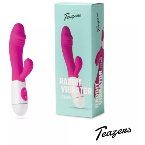 Teazers Realistic Rabbit Vibrator - Pink Cene