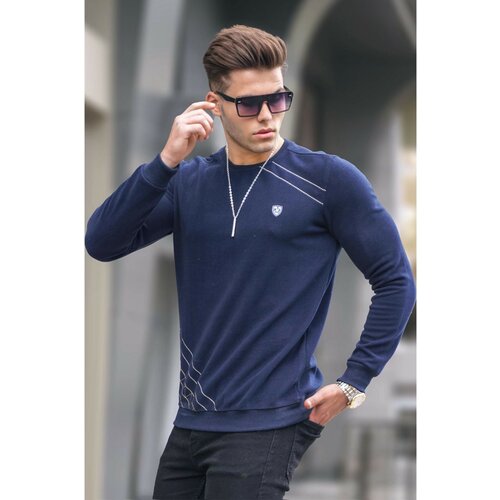 Madmext Sweater - Dark blue - Regular fit Slike