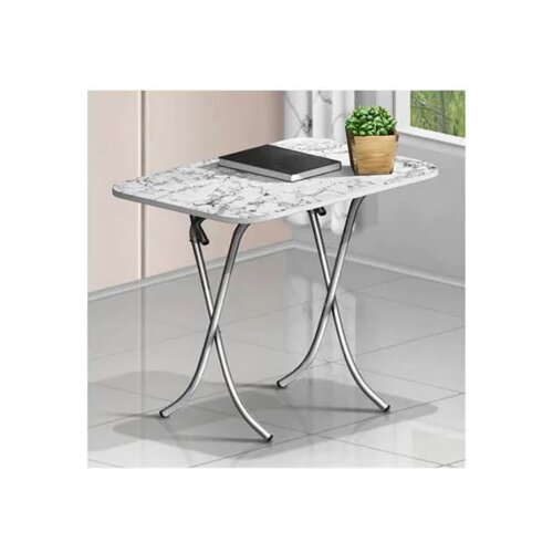 Alesta sklopivi sto 60x80 cm Beli mermer AL10026BM Slike