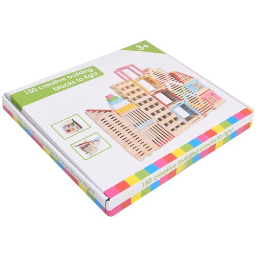 vidaXL 93271 150-delni komplet lesenih kock za sestavljanje borovina Cene