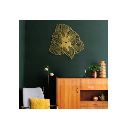 Wallxpert dekorativni metalni zidni sat azalea metal wall clock APS039 70 red Slike
