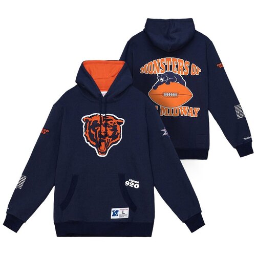 Mitchell And Ness mu&amp;scaron;ki Chicago Bears Team Origins pulover sa kapuljačom Slike