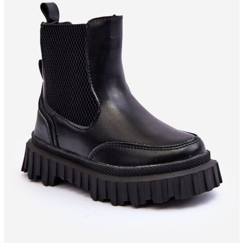 Kesi Children's Warm Zipper Shoes Black Jolynn Slike