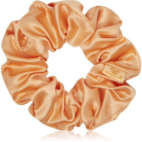 Crystallove Silk Scrunchie svilena elastika za lase Peach fuzz 1 kos Cene