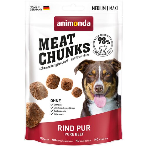 Animonda Meat Chunks Medium / Maxi - 80 g Čista govedina Cene