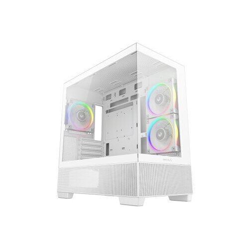 DeepCool Računalni&scaron;ko ohi&scaron;je CG380 3F, mATX, Midi-Tower, kaljeno steklo, belo Cene