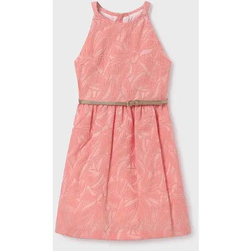 Mayoral Dječja haljina boja: ružičasta, mini, širi se prema dolje