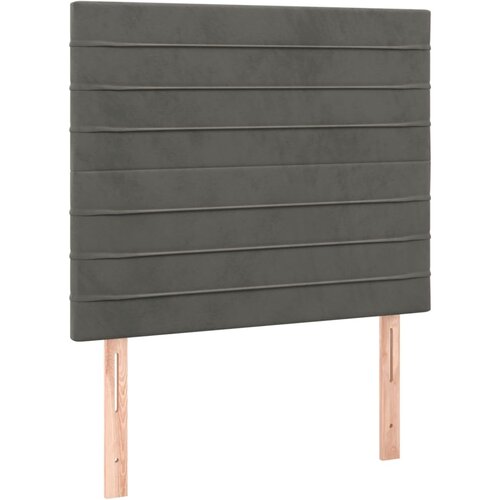 Maison Chic Posteljno vzglavje - Vzglavna omarica 2 kosa temno sivo 90x5x78/88 cm žamet, (22077780) Cene
