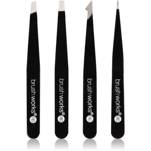 Brushworks The Complete set pinceta za obrve Black 4 kom Slike