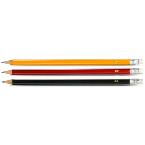  Grafitna olovka s gumicom Forpus, Crna