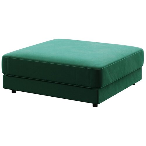Devichy Temno zelen žameten otoman Laure, 112 x 112 cm Slike