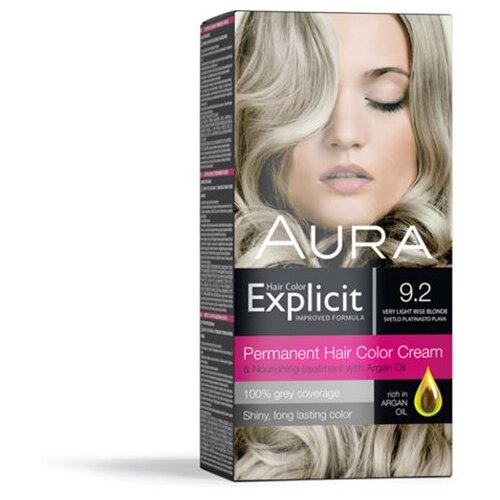 Aura EKSPLICITNA BOJA KOSE 9.2 NOVA svijetlo platinasto plava Cijene