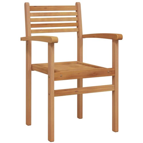  Vrtni set za objed 7 pcs Smeđa Čvrsto teak drvo - Pravokutno 6 sjedala Slike