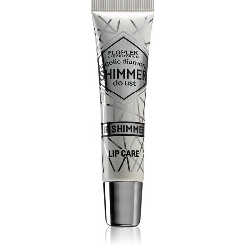 FlosLek Laboratorium Lip Care Shimmer ble&amp;scaron;čeč sijaj za ustnice odtenek Angelic Diamond 10 g Slike