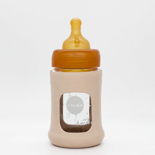 Hevea flašica sa širokim otvorom i zaštitnim rukavom boja peska 1 kom, 150ml/5oz Cene