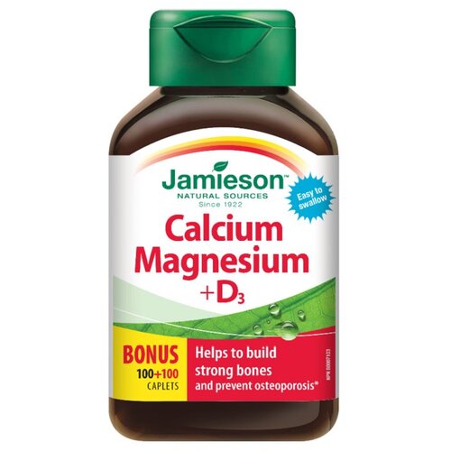 Jamieson Kalcij in magnezij z vitaminom D3 (200 tablet) Slike
