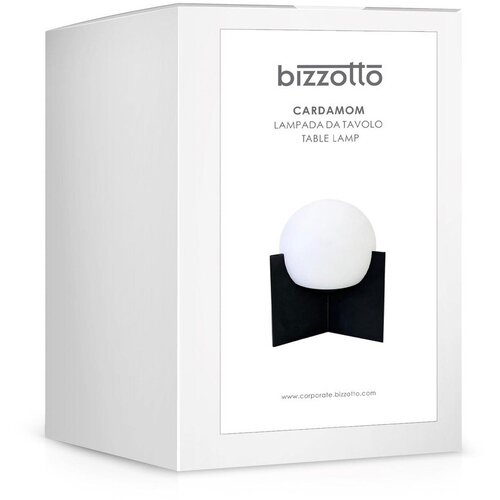 BIZZOTTO Crna metalna LED stolna lampa s mogućnosti zatamnjivanja s plastičnim sjenilom (visina 16 cm) Cardamom &amp;ndash; Slike