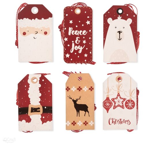  Novogodišnje etikete za dekoraciju 24 kom  | Santa (etikete za poklone) Cijene