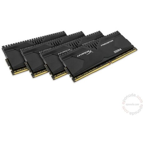 Kingston DDR4 4x4GB 2666MHz Predator HX426C13PB2K4/16 ram memorija Slike