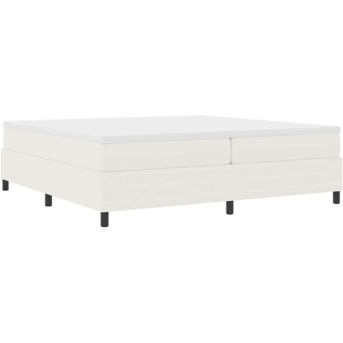  Krevetna platforma Krema 200 x 200 cm Kordura tekstil Slike