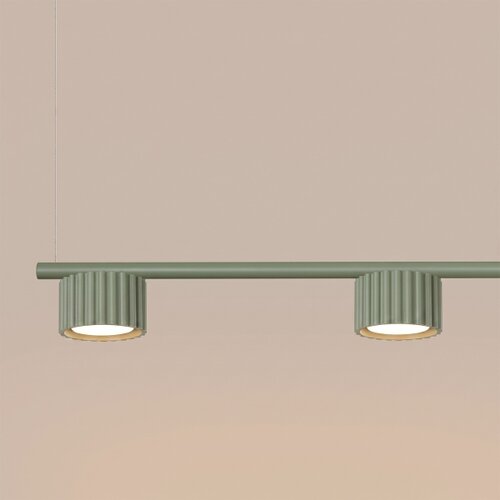 Sollux SL.2698 - Luster na sajli AURA 4xGX53/10W/230V, zelene boje Slike