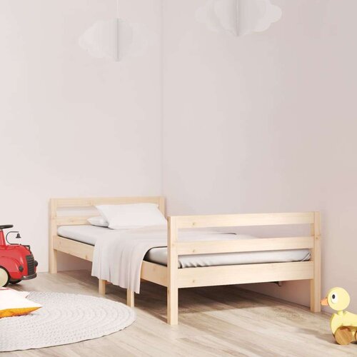  Posteljni okvir 90x190 cm trdna borovina, (20726903) Slike