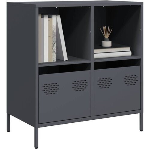 VidaXL Komoda antracit 68x39x73,5 cm od hladno valjanog čelika Slike