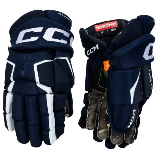 CCM Tacks AS-V navy/white Hockey Gloves, Junior