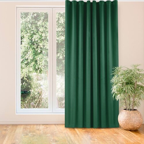  Curtain VILA color bottle green style classic transparent wave tape 7 cm velvet 530x300 HOMEDE Slike