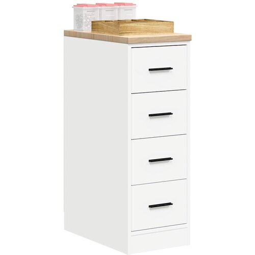vidaXL Garažni ormar za odlaganje bijeli 30x51x85 cm masivne borovine Cijene