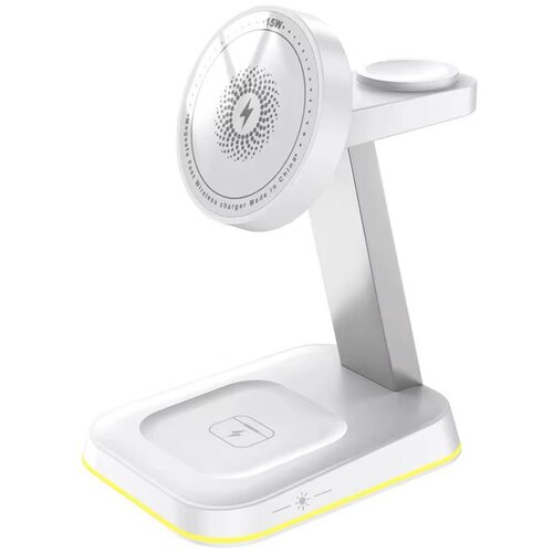  Bezicni punjač 3u1 magnetni za Apple Watch/Iphone i Airpods 15W beli Cene