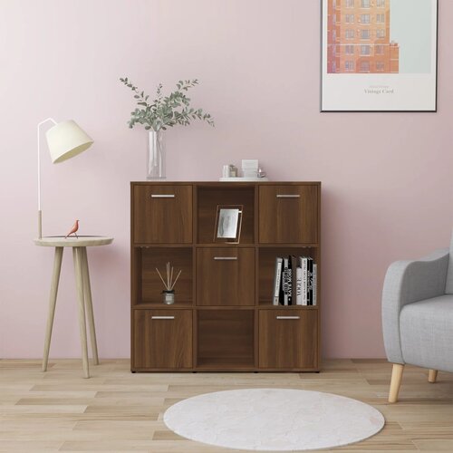 Ormarić za knjige boja hrasta 90 x 30 x 90 cm konstruirano drvo Cijene