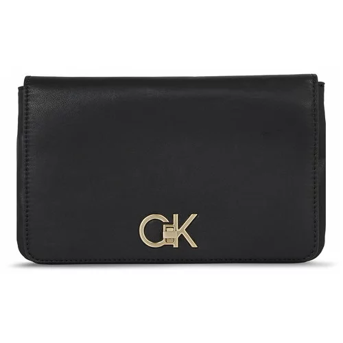 Calvin Klein Ročna torba Re-Lock Double Gusett Xbody K60K611531 Črna