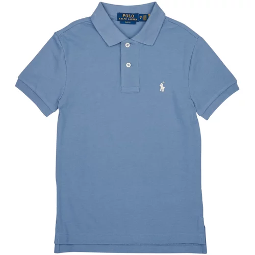 Polo Ralph Lauren Polo majice kratki rokavi SLIM POLO-TOPS-KNIT Modra
