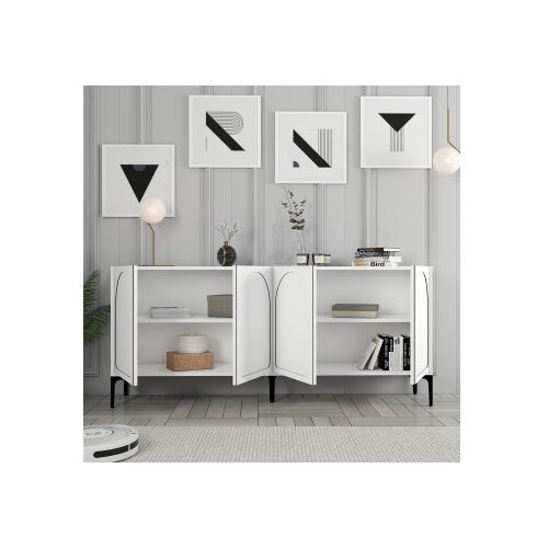 Hanah home komoda lyon 79 white black Cene
