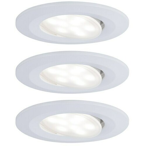PAULMANN Ugradbena LED svjetiljka Calla (18 W, Bijela, IP65, 3 Kom.) Slike