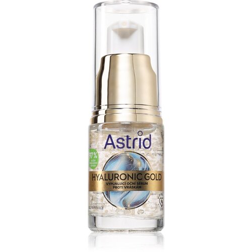 Astrid Hyaluronic Gold lifting serum za predel okoli oči z niacinamidom 15 ml Slike