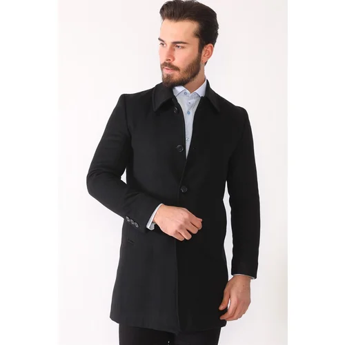 Dewberry PLT8364 MEN'S COAT-BLACK