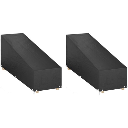 VidaXL Navlake za ležaljku 2 kom s 12 u&amp;scaron;ica 205x75x40/70 cm polietilen Slike