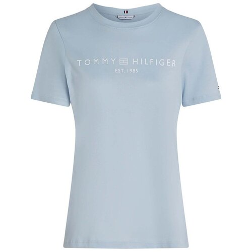 Tommy Hilfiger Majice s kratkimi rokavi REG CORP LOGO C-NK SS Modra Slike