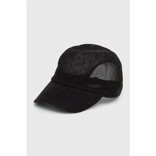 Answear Lab Kapa sa šiltom boja: crna, bez uzorka