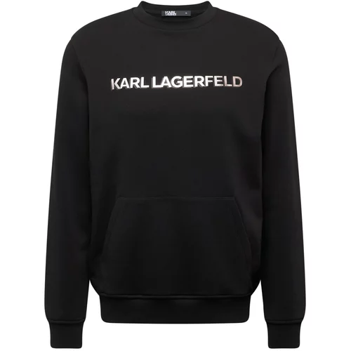 Karl Lagerfeld Sweater majica tamo siva / crna / prljavo bijela