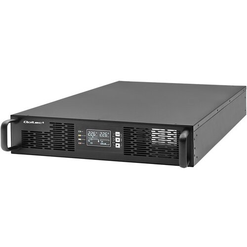 Qoltec 52286 Uninterruptible Power Supply UPS for RACK | 2kVA | 2000W | Power factor 1.0 | LCD | EPO | USB | On-line Cijene