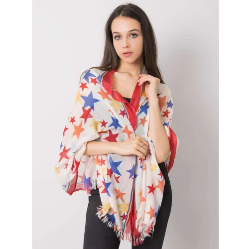 Fashion Hunters Red scarf with a star motif