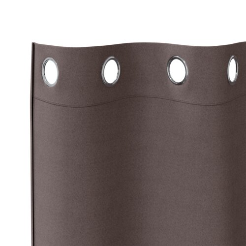  Zavjese sa zavjesama 2 pcs Tamno smeđa 245 x 140 cm Poliester Slike
