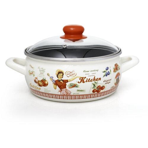 Metalac plitka posuda kuharica 22cm / 3,80lit Cene