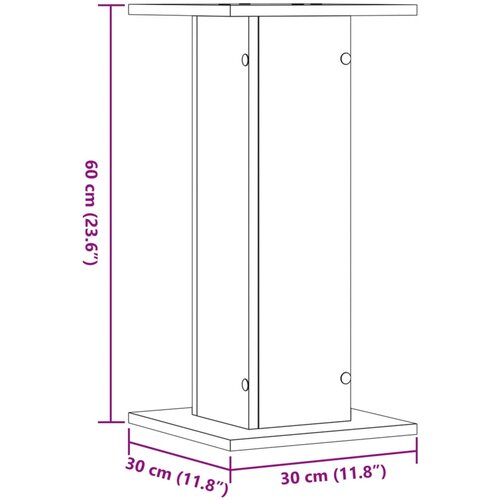  Stalci za biljke 2 kom 30 x 30 x 60 cm konstruirano drvo Slike